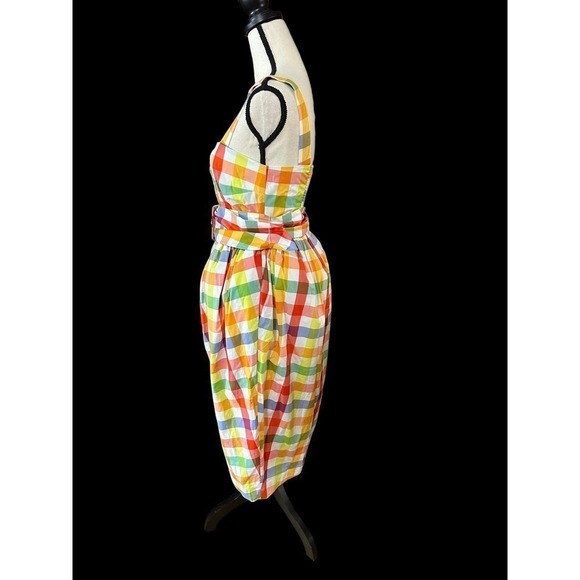 CHRISTOPHER John Rogers for Target Plaid Wide Strap Tie Waist Dress size 0 - Picture 4 of 11